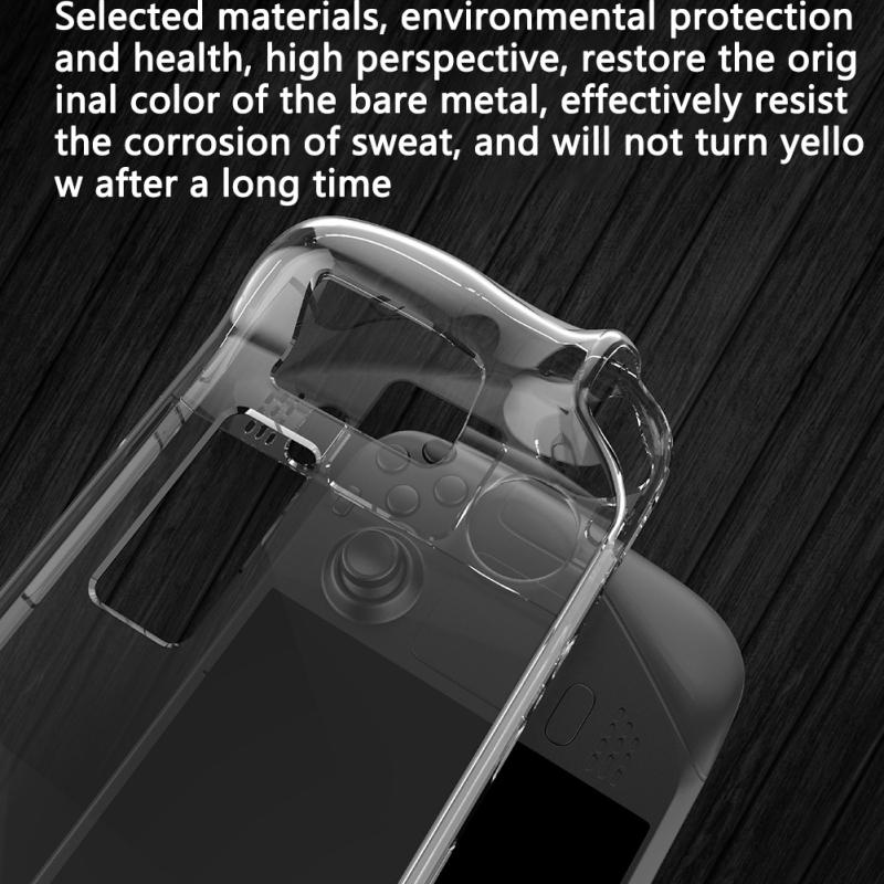Split Crystal Protective Case Transparent Gamepad Cover Console Hard Shell Compatible For Steam Deck