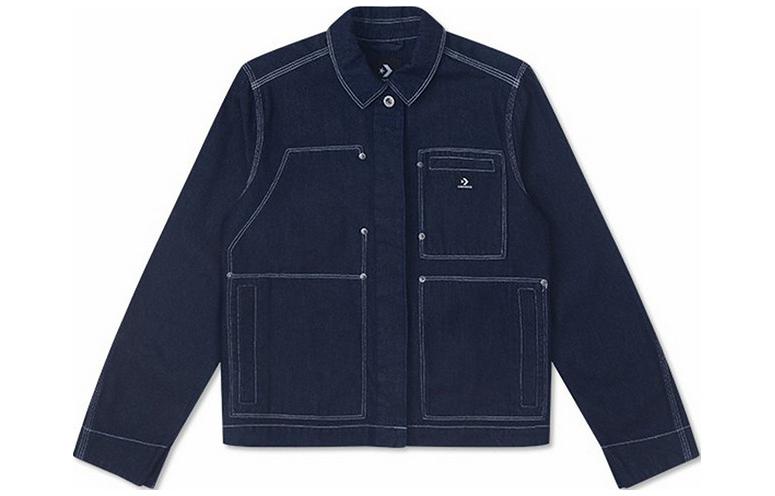 Converse Indigo Chore Jackets & Coats Women s Dark Blue 10026052-A01 L