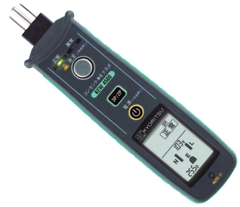 

Kyoritsu Electric Meter (KYORITSU) Socket N-E Tester Model 4500