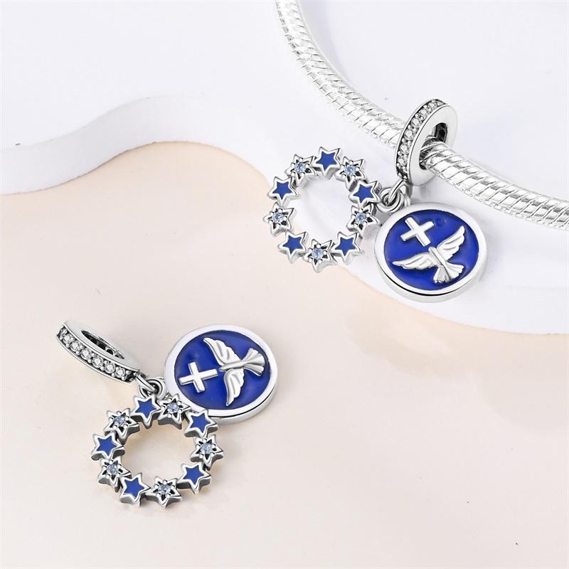 Charms Plata  Dove Of Peace Beads Fit Original  Bracelets Charms For Women Jewelry Diy Making Gifts