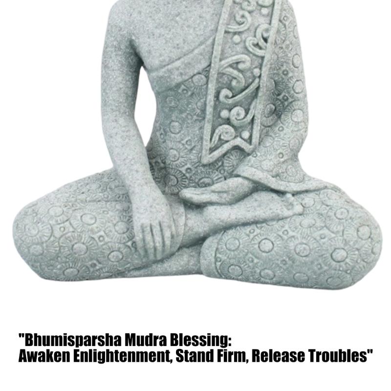 Resin Buddhas Figurines Buddhas Statues Ornament for Home Office Decors Buddhas Sculpture Housewarmings Gift Buddhas Decors