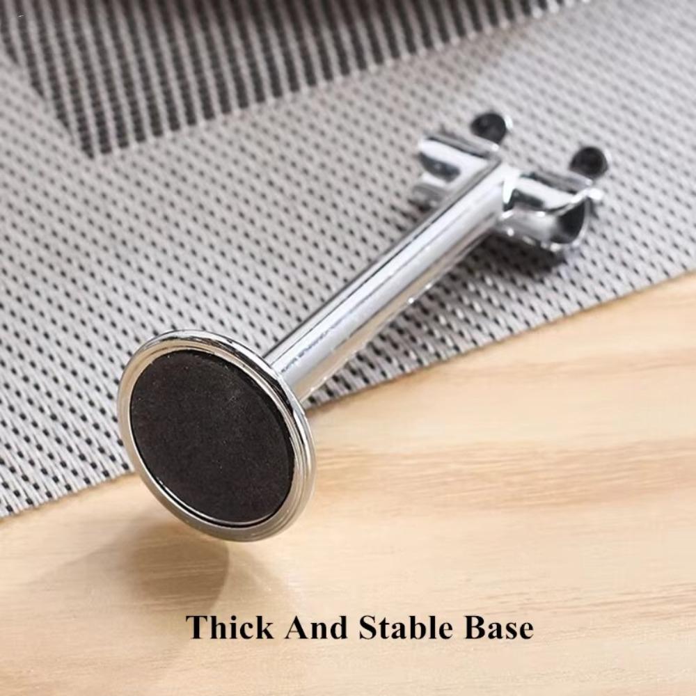 Stainless Steel Name Card Holder U Shape Price Display Rack  Table Accessories