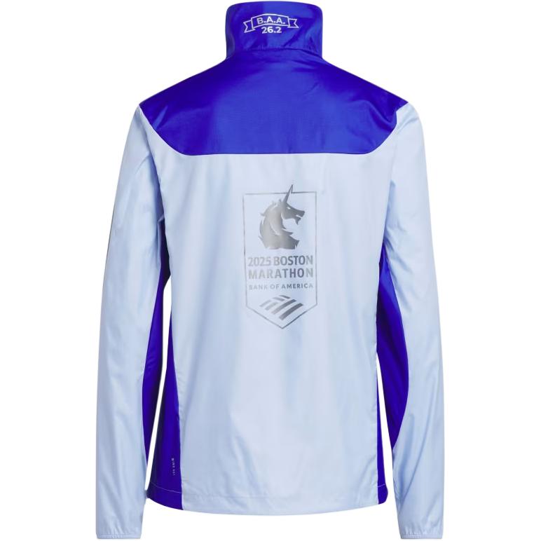 Adidas Color Block Slim Fit Stand Collar Work Jacket Women Jacket Blue JN3002