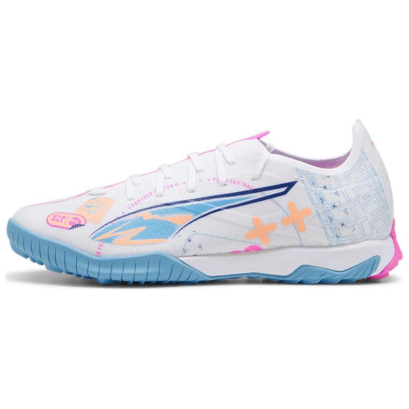 Puma Ultra 5 Series Match Vol. Up Soft Comfortable Soccer Shoes Unisex Sneaker White 108091-01