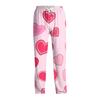 Men's Valentine's Day Printed Drawstring Long Pants Casual Pajamas
