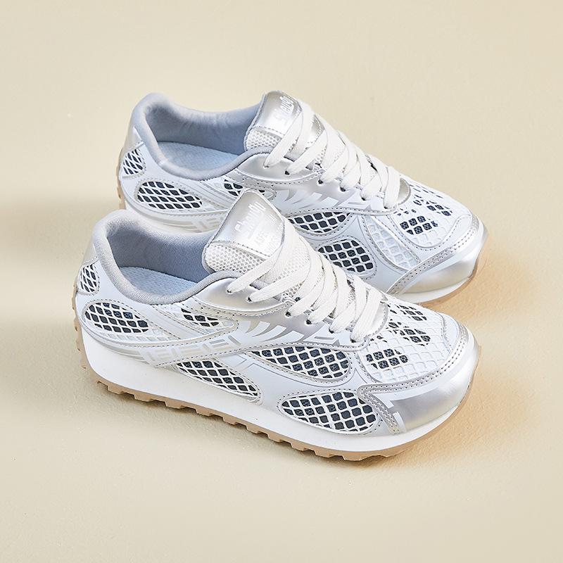 New Dad Shoes for Women In Summer Student Sports and Leisure Street Photography Mesh Breathable and Heightened
