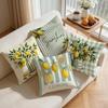 1pcs/4pcs Striped Lemon Cushions Pillowcase Polyester Cushion Cover Throw Pillow Pillowcover Home Car Sofa Decor