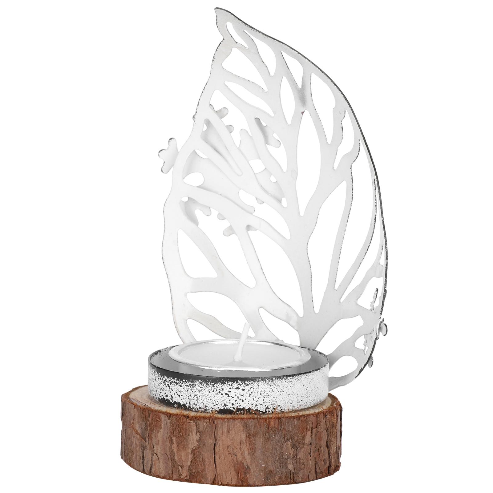 

Snowflake Candlestick Decorative Vintage Wooden Wrought Iron Craft Gift Ornaments