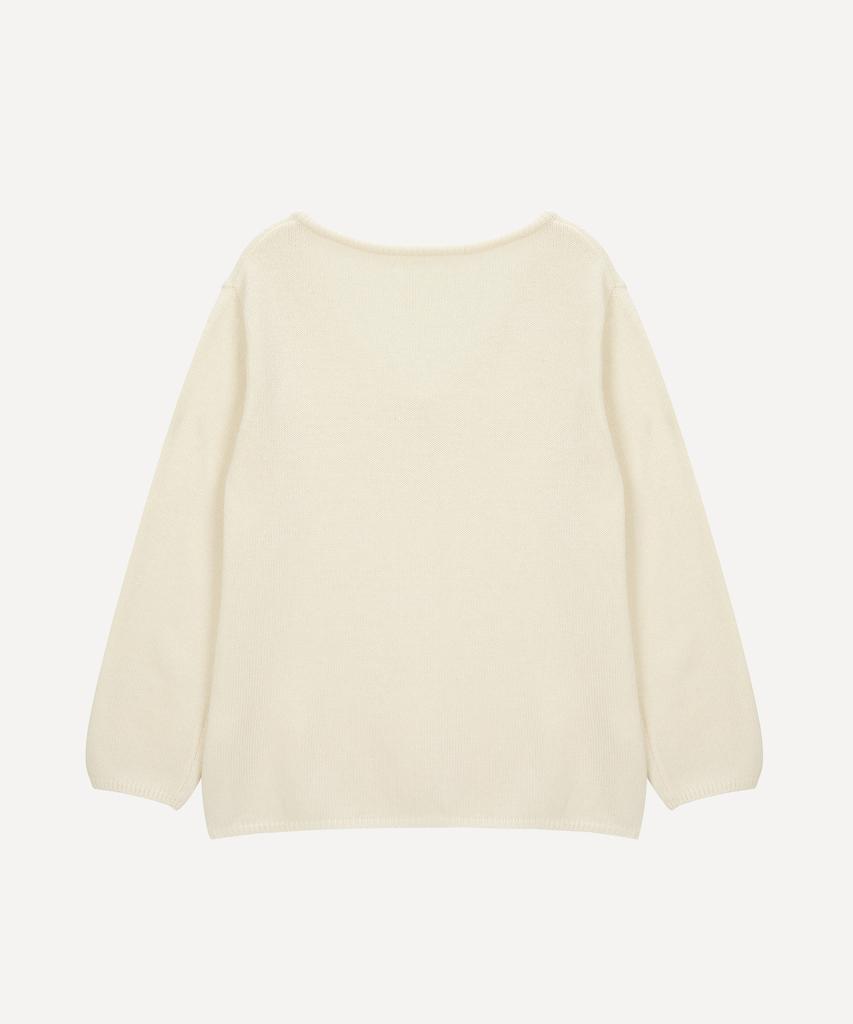 Daenkeudieo Deep Line Wool Knit - Ivory