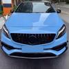 GT Style Front Grille Bumper Grill For Mercedes Benz W176 A160 A180 A200 A220 A250 A45 AMG Facelift 2016-2018 Gloss Black Tuning