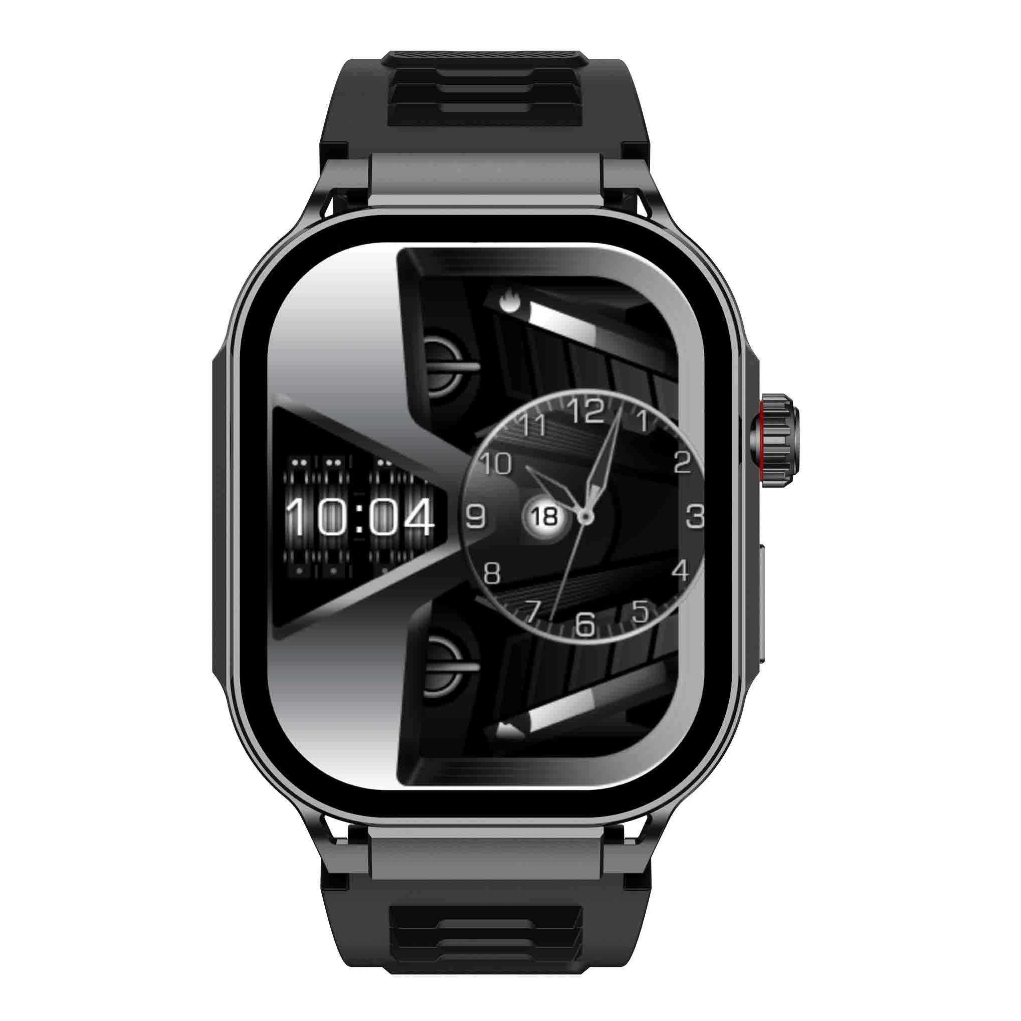 

G40 2.06 Inch AMOLED Smart Watch Health Monitor Bluetooth-compatible Calling Fitness Tracker for Android iOS Silver