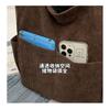Corduroy Bag Women With Large Capacity 2026 New All-matching Single-shoulder Diagonal High-end Commuting Tote