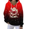Christmas Hoodies For Women Funny Cute Printed Holiday Sweatshirt Winter Oversized Pullover Tops