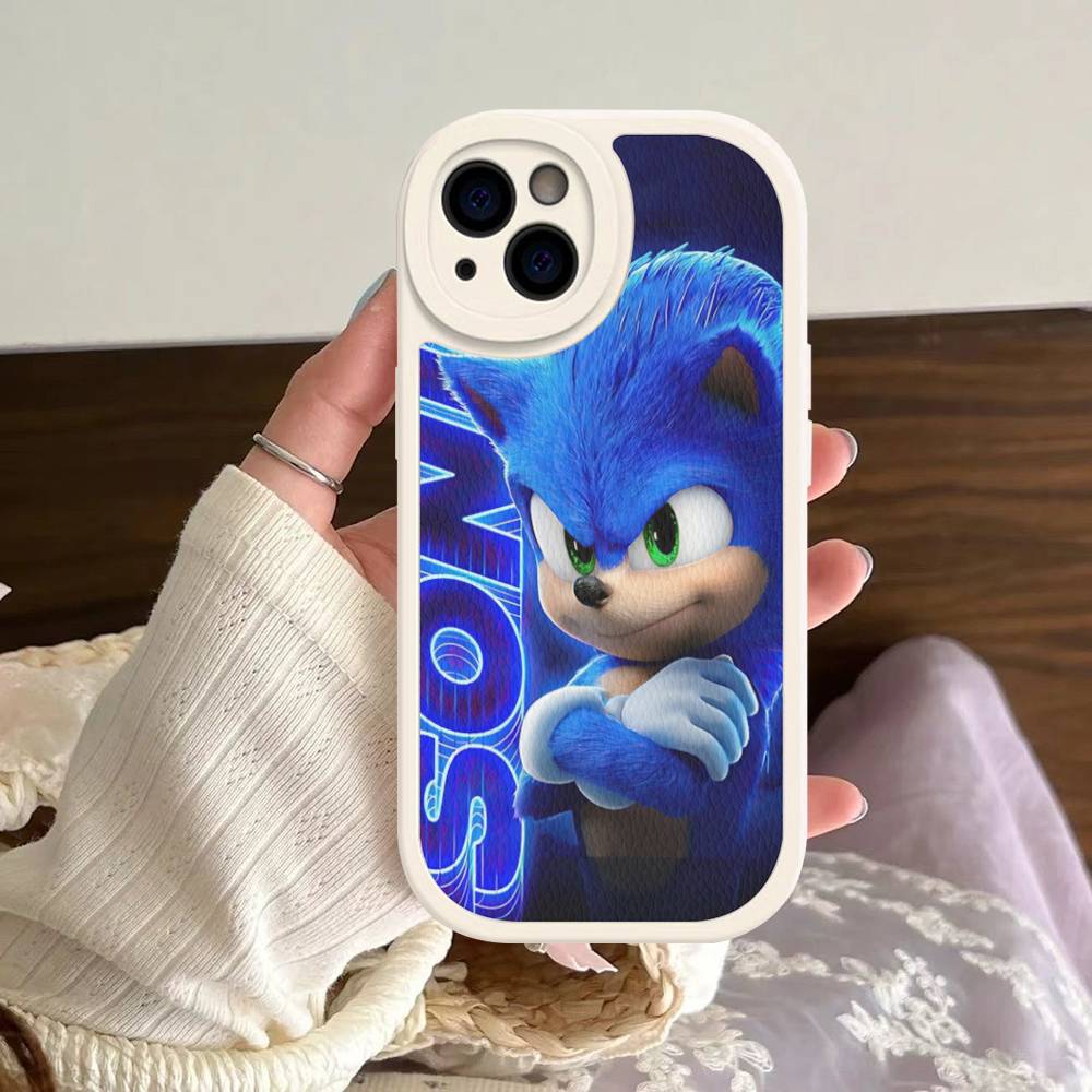 

Supersonic Capability S-SonicS Movie Phone Case For IPhone 16 15 14 13 12 11 Pro Max Plus Soft Leather Cover iphone 11
