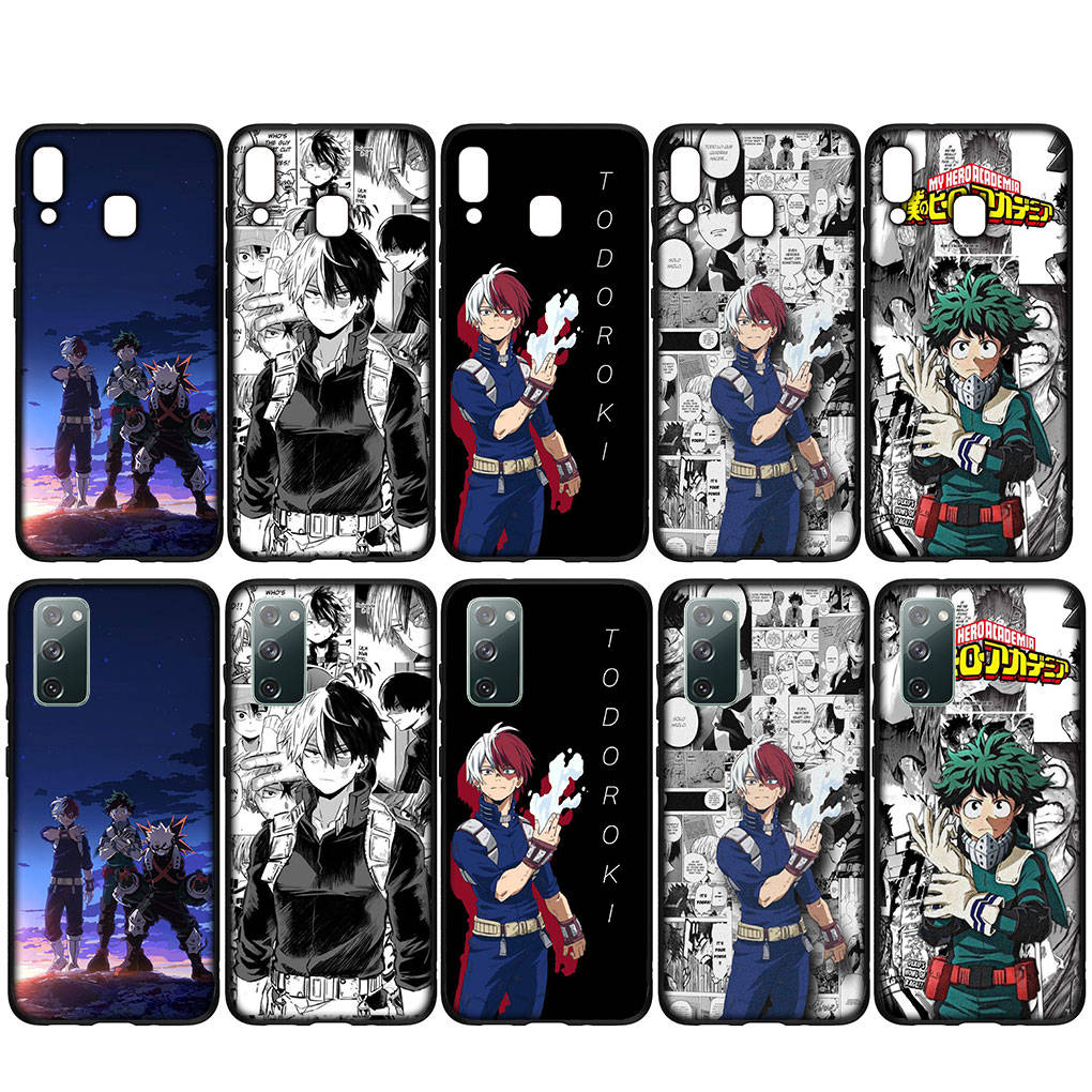 For iPhone 16 15 X XR Samsung Galaxy S24 S23 Plus Xiaomi Redmi Note 13 12 11 Pro Max 10 14 OPPO Huawei Cover My Hero Academia Bnha Todoroki Shoto Case