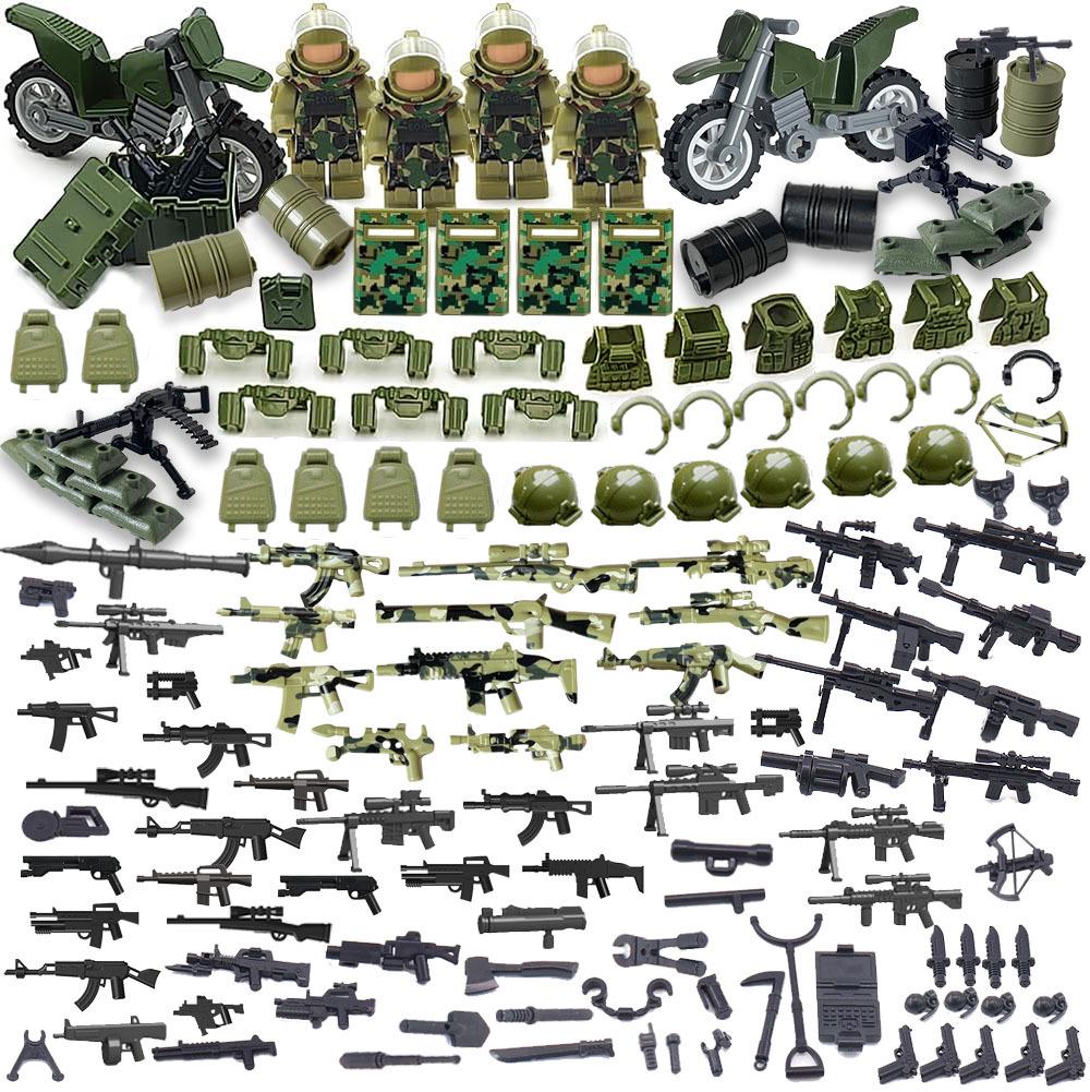 Cross-Border TZP312 Military Equipment Off-Road Accessory Pack - Building Block Toy.