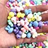 New 15pcs 13*15mm Colourful Rabbit Acrylic Loose Spacer Beads for Jewelry Making DIY Bracelets Accessories
