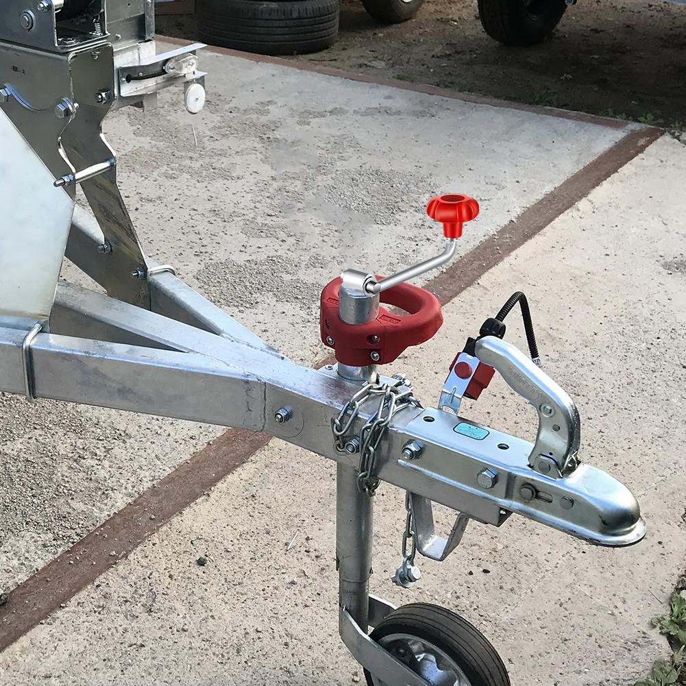 2PCS Replacement Jack Crank Comes with Bolt Nut Spacers Wind Jack Handle Replacement Trailer Jack Crank Fits Most Jacks Trailer