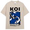 Japanese Style Koi Graphic T Shirt Unisex Women Fashion Popular Short Sleeve Top pure Cotton Casual Tshirts Streetwear Gifts 2026