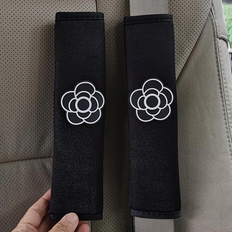 

2 шт. Цветочные наплечники для ремня безопасности автомобиля, маленькое украшение салона, защита, мультяшный креативный страховой чехол, автомобильные аксессуары