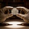 Elizabeth Ii Manx Silver Coin With Antique Finish For Collectors And Decor