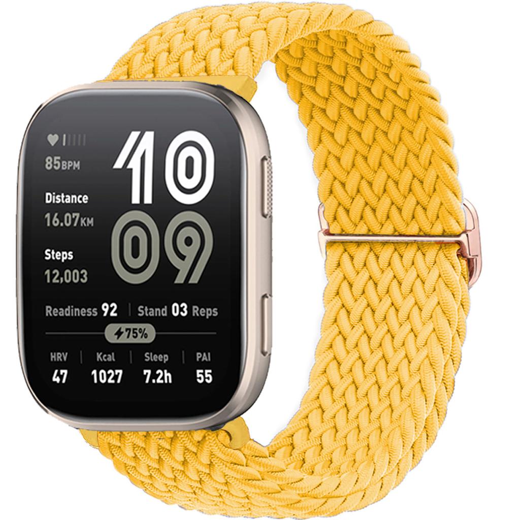 Braided Solo loop band For Amazfit bip 6/5/Balance/GTS/4/2e/Mini/3/GTR/4/2/3/Pro correa 20mm 22mm watch bracelet huawei gt Strap