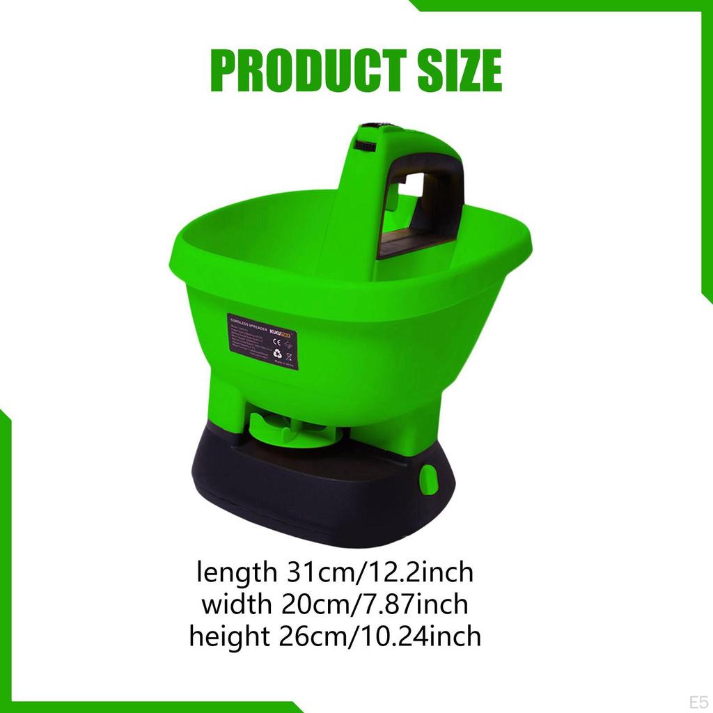 Lawn Spreader Handheld Power for Salt and Grit Grass Fertilizer