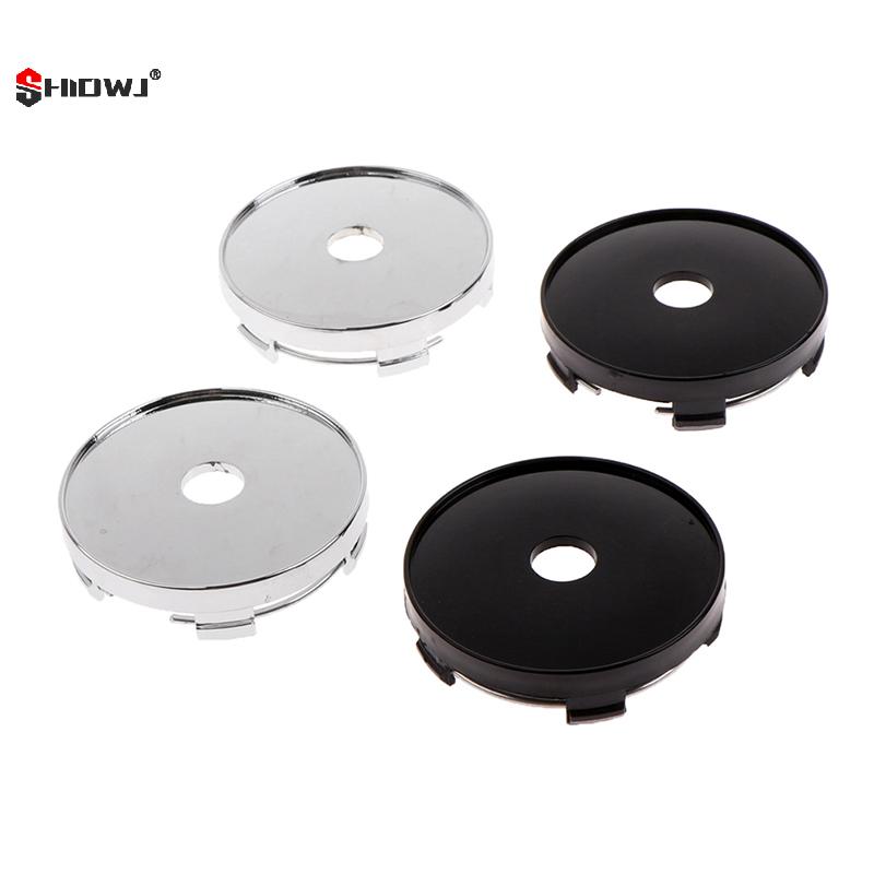 4Pcs/Set Black Plastic Car Wheel Center Covers Hubcaps Vehicle Rim Hub Cover Auto Replacement Parts Accessories