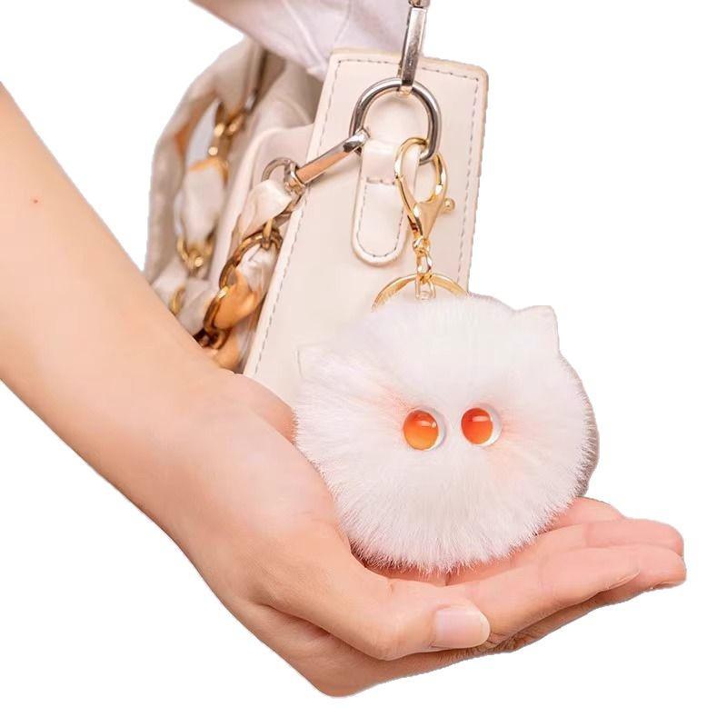 Blush Cat Plush Backpack Pendant Keychain - Women's Exclusive Newcomer Offer