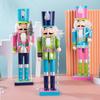 Colorful Candy Style Wooden Nutcracker Ornament