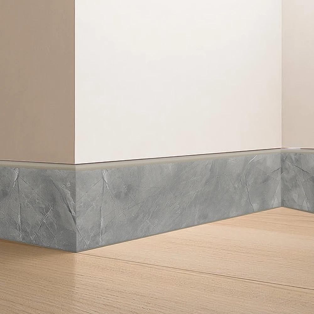 Self Adhesive 3D Skirting Line, NBR Soft Anti-Collision Wall Sticker, Waterproof Corner Trim Strips for Home Bedroom Wall Decor