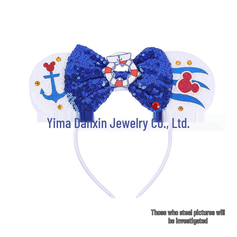 2025 Christmas Mickey Headband: Festive Women's Hair Accessory for Holiday Parties