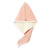 Two-Color Coral Fleece Quick-Dry Hair Towel Cap Women's Super Absorbent Thick and Double Layered