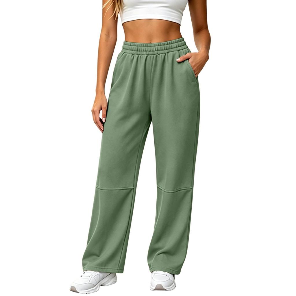 Women's High Waist Wide Leg Sweatpants Casual Loose Fit Pants for Daily Wear