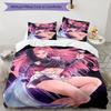 3pcs KPop Demon Hunters MIRA1 Design Cover Set - HD Printed Bedding with 1 Cover and 2 Pillowcases - Perfect for Home and Dorm Decor