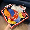 New silk scarf women's fashion versatile high-end small square scarf Korean version neck protection scarf spring and autumn retro scarf binding bag