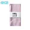 4PCS Rustic Cloth Napkins Cotton Linen Dinner Serviettes Solid Color Washable Table Napkins for Wedding Party Feast Home Decor