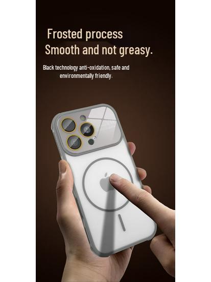 iPhone 17 Pro Large Magnetic Case: Transparent, Frosted Heat Dissipation, Drop-Proof Protective Cover