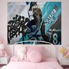 Kaiju No 8 Anmie Colorful Tapestry Wall Hanging Hippie Flower Wall Carpets Dorm Decor Wall Art Decor