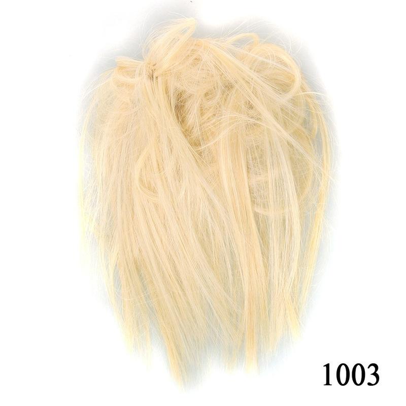 Fashion Women Wig Curly Claw Clip Flower Bud Fake Hair