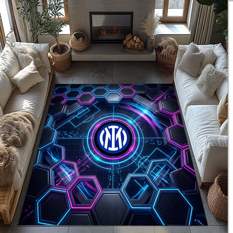 Borussia Dortmund Printed Flannel Area Rug Non Slip Soft Polyester Floor Carpet Indoor Decor Mat for Bedroom Living Room Sofa