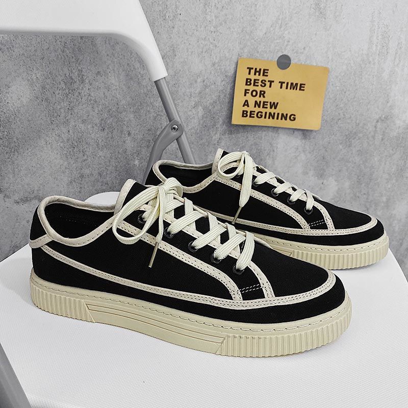 

Новые парусиновые туфли мужские весенние дышащие мужские туфли ретро студенческие модные туфли тканевые туфли мужские повседневные кеды 44