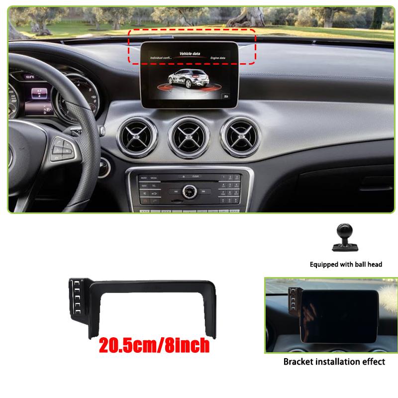 Car GPS Screen Phone Holder 8 Inch For Mercedes-Benz GLA 200 180 X156 Accesories 2016~ Magnetic Gravity Mount Mobile Support