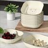 Square Fruit Plate with Storage Rack Snack Dish Food Grade Spitting Bone Saucer  Candy