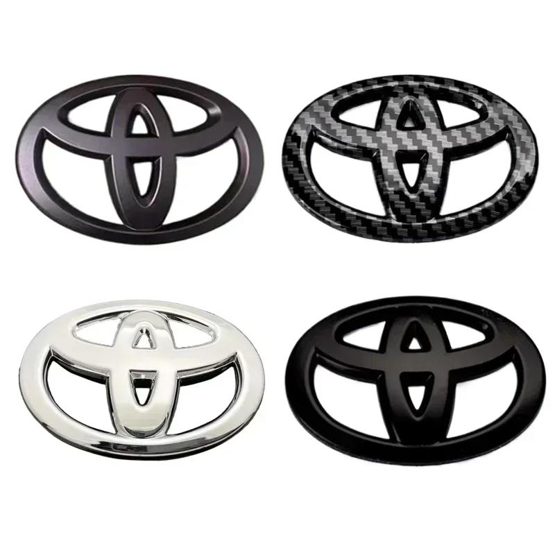 1PC 3D ABS Car front grille trunk Logo Emblem For Toyota RAV4 Camry Corolla Levin Yaris Reiz Vios Highlander CHR Prius accessory
