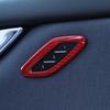 Red Carbon Fiber Seat Memory Switch Cover For Maserati Ghibli Quattroporte 14-22