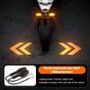 2Pcs Motorcycle LED Projection Turn Signal Light Ground Illumination Warning Lamp for Electric Vehicles