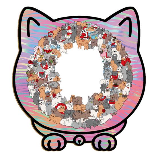 

135 шт./набор Деревянный пазл в форме кошки Тренировка логики Фокус Деревянная игра-головоломка Развивающая Сложная головоломка Игрушка Декорация Подарок для любителей кошек A