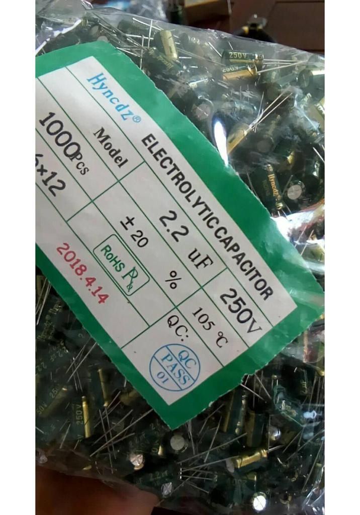 Hyncdz 250V 2.2UF Aluminum Electrolytic Capacitor
