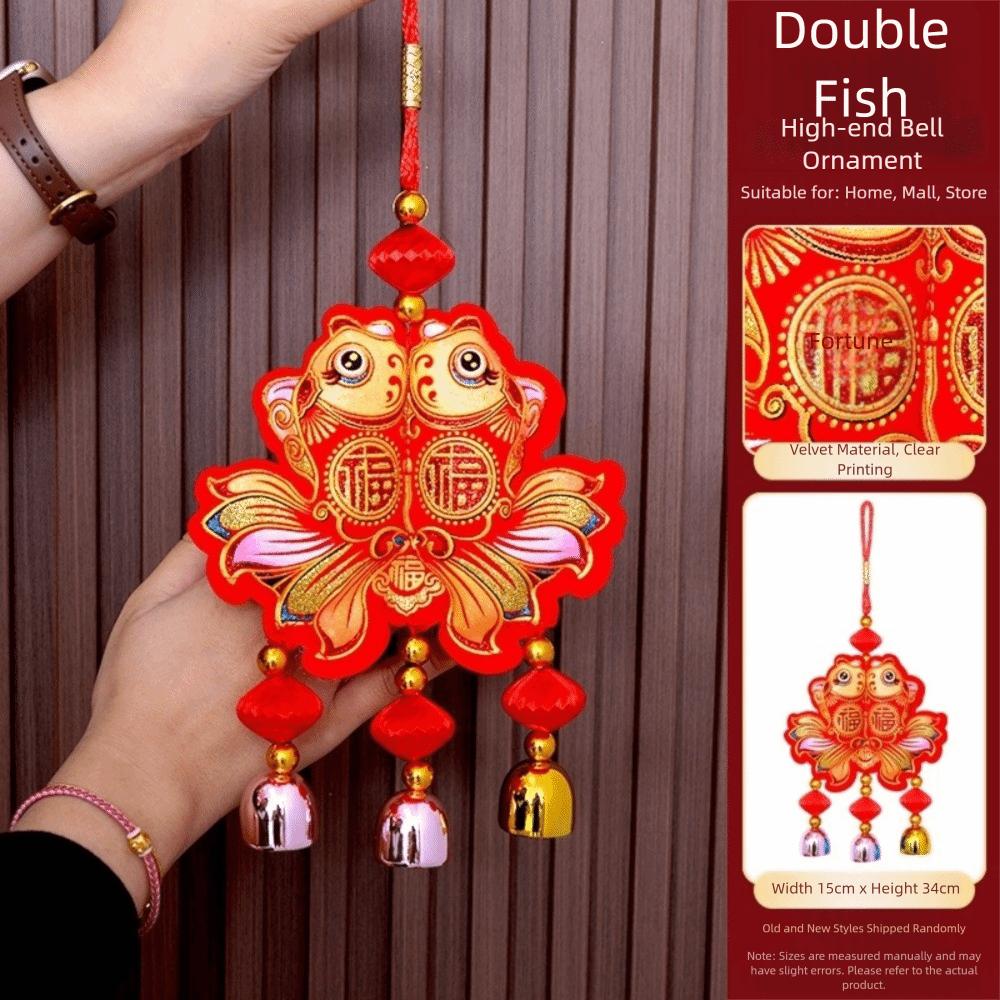 Hanging New Year Fish Pendant Chinese New Year Spring Festival Ornament  Living Room